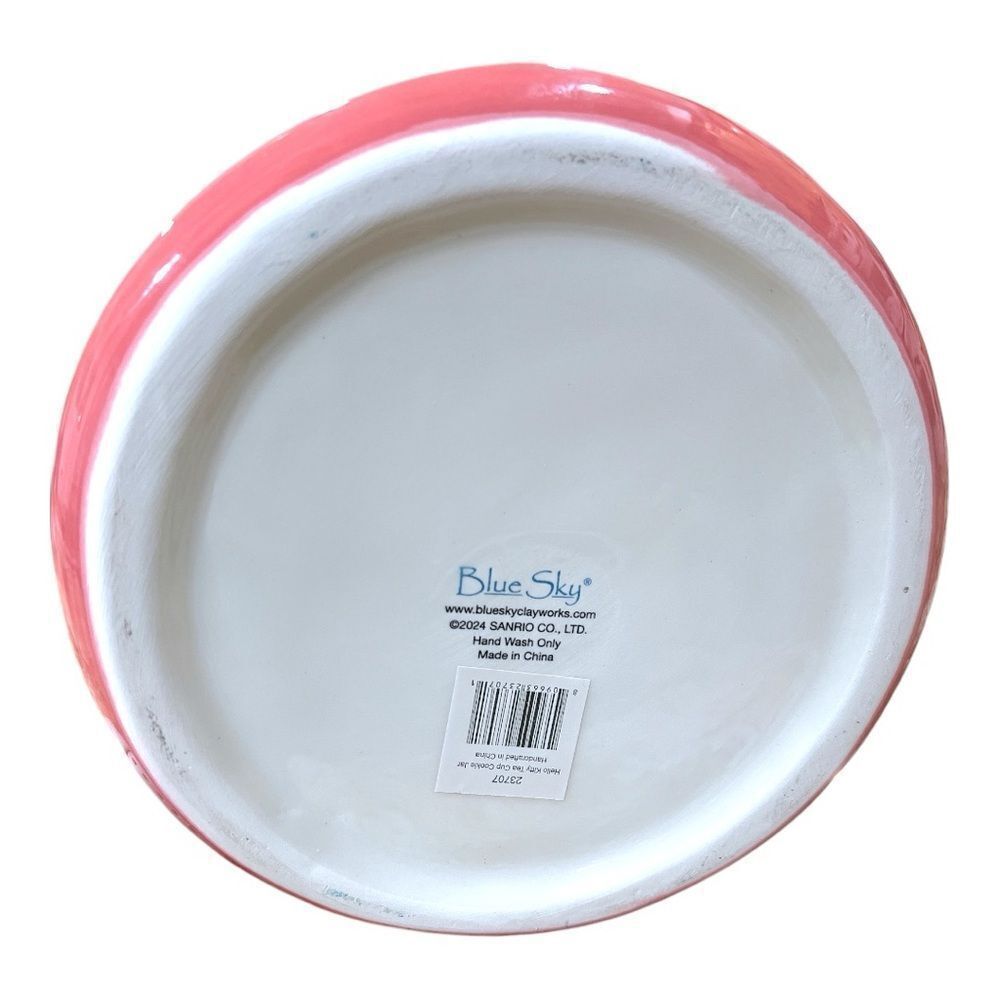 NWT VALENTINE HELLO KITTY x BLUE SKY TEA CUP COOKIE JAR - Picture 6 of 6